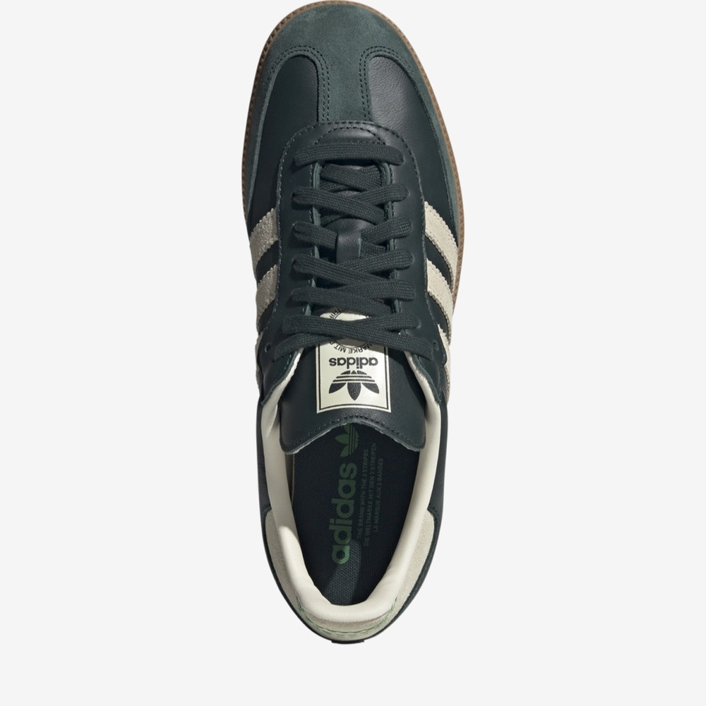 Adidas Dark Green and Cream Casual Shoes
